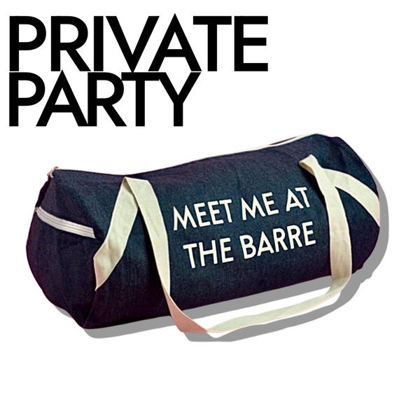 PRIVATE PARTY Denim Gym Bag - Picture 3 of 3